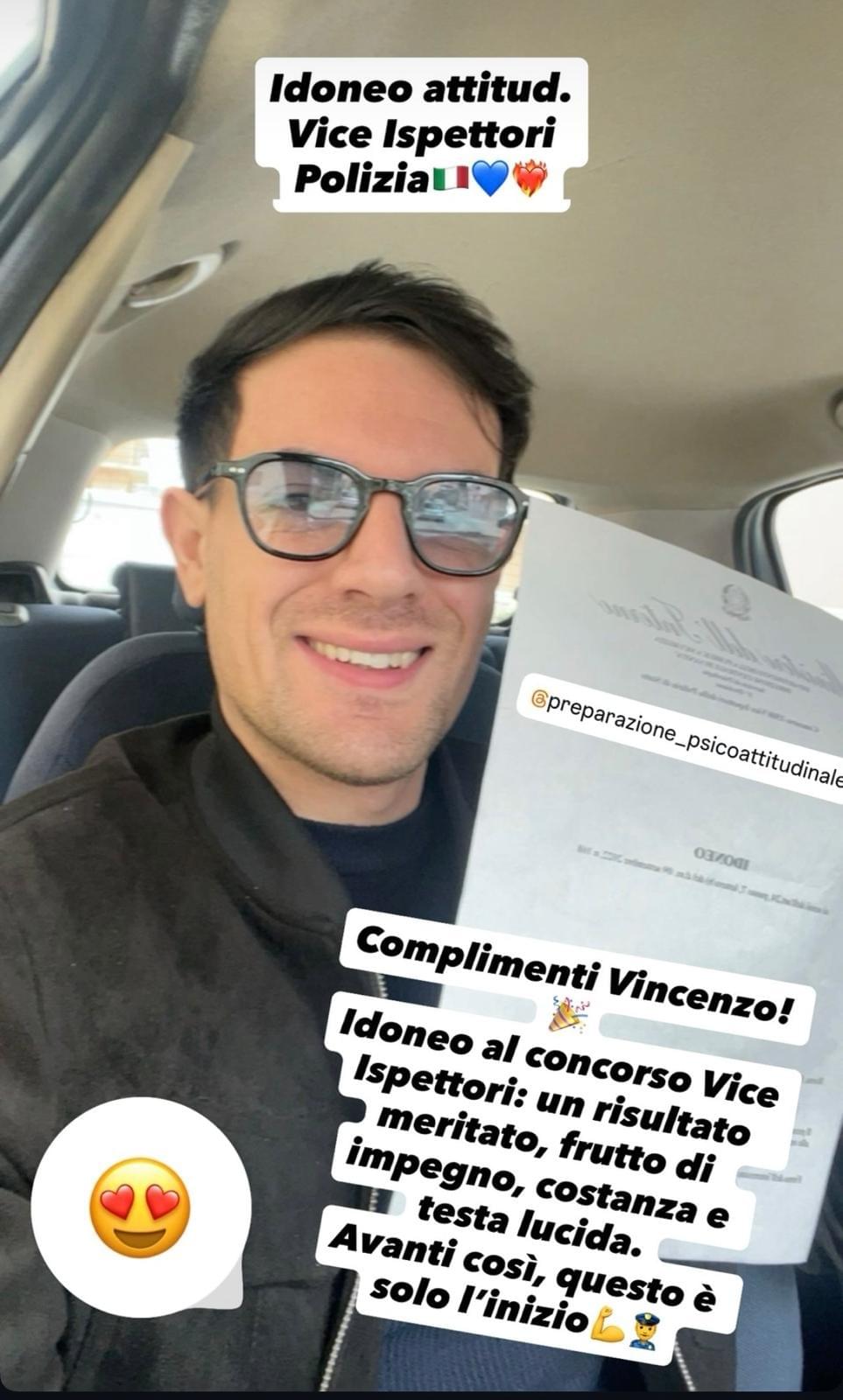 Recensione di un candidato dichiarato idoneo agli accertamenti attitudinali